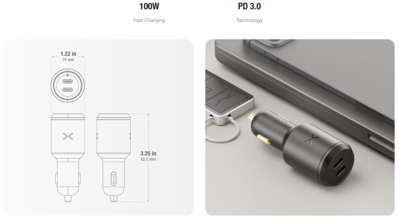 Φορτιστής Αυτοκινήτου Usb Type C 100W